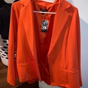 Orange blazer